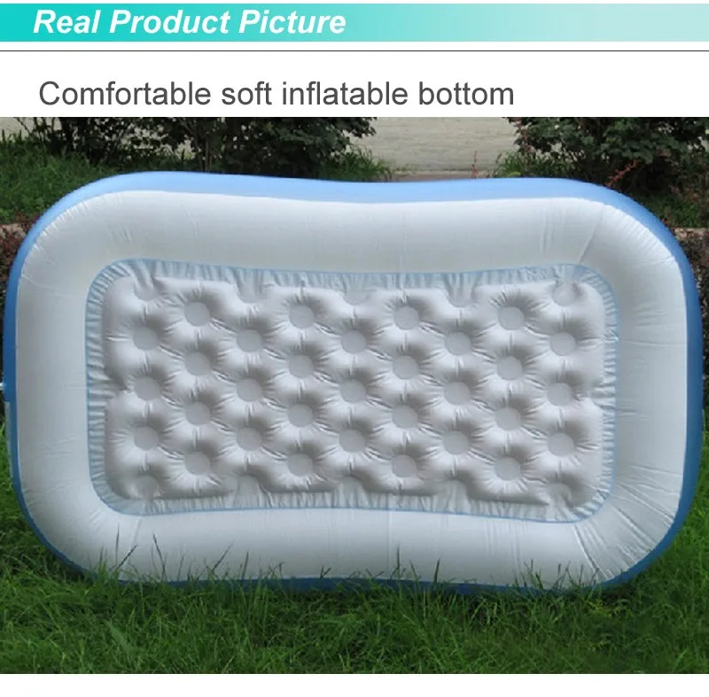 INTEX Piscine Gonflable Rectangulaire Bleu – 166*100*25 Cm - 57403Np