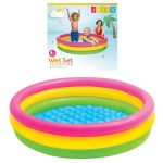 Piscine Gonflable Enfants INTEX Avec 3 Anneaux Garçon Et Fille 147 X 33 Cm