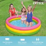 Piscine Gonflable Enfants INTEX Avec 3 Anneaux Garçon Et Fille 147 X 33 Cm