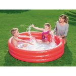 Piscine Pataugeoire Bestway Ronde Gonflable A3 Boudins -51026-152*30Cm- Rouge – Image 2