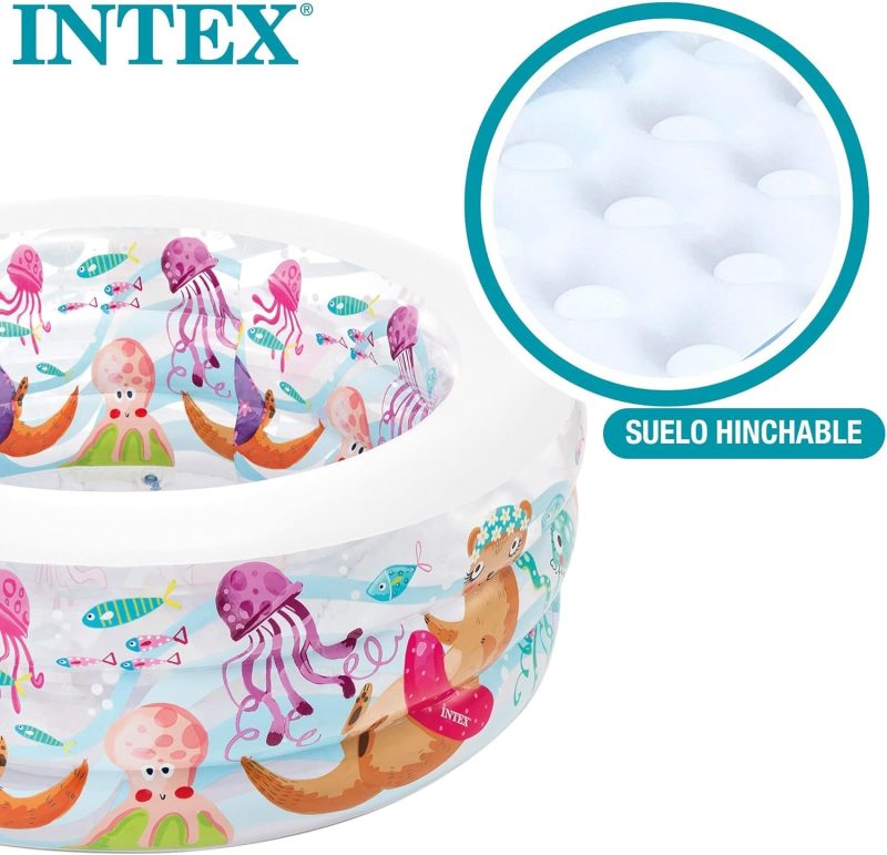 piscine gonflable extérieure Intex 58480 à trois anneaux pour jardin, protection de l'environnement, piscine pour enfants - - Boutique Algérie