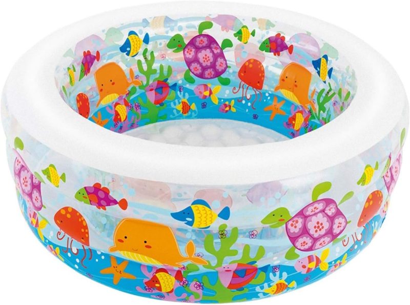 piscine gonflable extérieure Intex 58480 à trois anneaux pour jardin, protection de l'environnement, piscine pour enfants - - Boutique Algérie