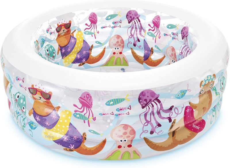 piscine gonflable extérieure Intex 58480 à trois anneaux pour jardin, protection de l'environnement, piscine pour enfants - - Boutique Algérie