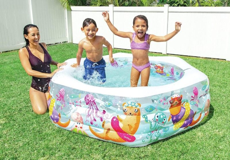 Piscine gonflable inex 56493, pataugeoire, piscine hors sol, piscine pour enfants, 191 x 178 x 61 cm - - Boutique Algérie
