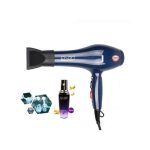Sèche-cheveux professionnel enzo en-6111 avec huile d'argan bleu - 7500W