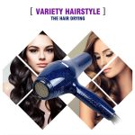 Sèche-cheveux professionnel enzo en-6111 avec huile d'argan bleu - 7500W – Image 3