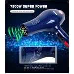 Sèche-cheveux professionnel enzo en-6111 avec huile d'argan bleu - 7500W – Image 5