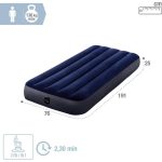 Matelas gonflable intex 64750 bleux 76x191x25cm
