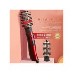 Brosse retative enzo EN-6203 /Sèche-Cheveux Multifonction Rapide-Rouge – Image 6