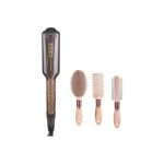 pack enzo en-3131 4 en 1 lisseur + brosses  couleur noir doré – Image 5