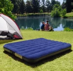 SancINaler- Matelas gonflable avec pompe à main, lit pneumatique classique Queen, camping, 64765