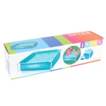 Piscine intex 57173 rectangulaire à cadre métallique, 122cm, 48 pouces, pour enfants, cadre en acier, couleur bleue, facile à installer, été