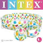 Ensemble piscine 3 pieces ananas marque intex