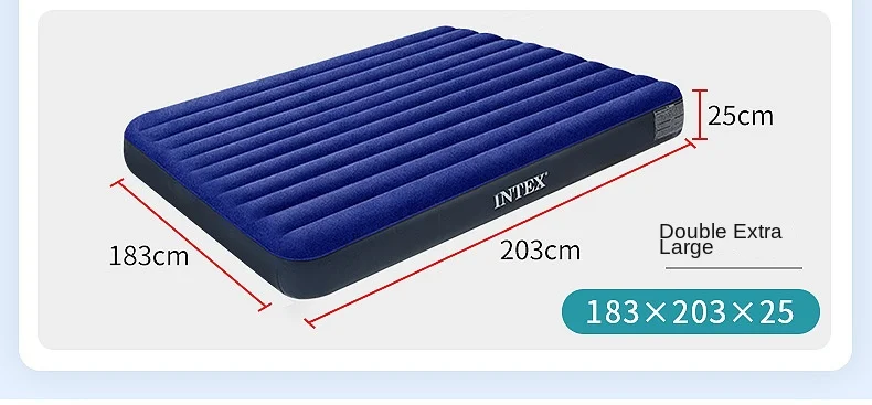 Matelas gonflable intex portable et durable, parfait pour le camping, la randonnée, usage domestique, lit de couchage à coussin d'air simple et double - - Boutique Algérie