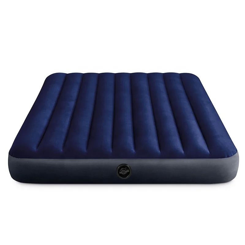 SancINaler- Matelas gonflable avec pompe à main, lit pneumatique classique Queen, camping, 64765