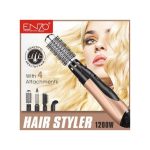 Brosse Cheveux 4En1 ENZO PROFESSIONAL EN-504 noir doré – Image 3