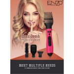 Brosse rotative à air chaud 6 en 1 ENZO PROFESSIONAL en-6205 1000w-rose – Image 5