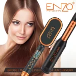 ENZO – lisseur de cheveux professionnel à cinq vitesses, contrôle de la température, carré de maïs avec fer à friser les dents