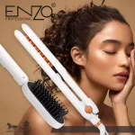 ENZO – lisseur de cheveux professionnel à cinq vitesses, contrôle de la température, carré de maïs avec fer à friser les dents