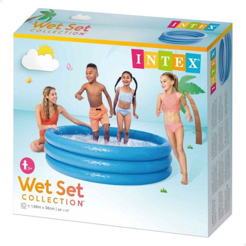 Piscine Gonflable Intex - 3 Anneaux - model 58446 - 168 x 38 cm - Bleu