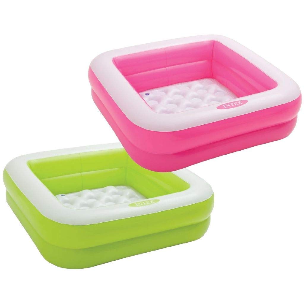 Piscine gonflable intex rose caré pour bébé 86 x 86 x 25 cm Piscine gonflable intex rose caré pour bébé 86 x 86 x 25 cm