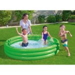 Piscine Pataugeoire Ronde Gonflable A3 Boudins -51026-152*30Cm- Vert