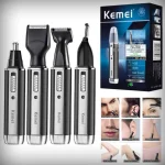 Tondeuse électrique Rechargeable kemei KM-6630 tout-en-un pour hommes, Kit de toilettage, pour barbe, sourcils, nez et oreilles