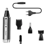 Tondeuse électrique Rechargeable kemei KM-6630 tout-en-un pour hommes, Kit de toilettage, pour barbe, sourcils, nez et oreilles