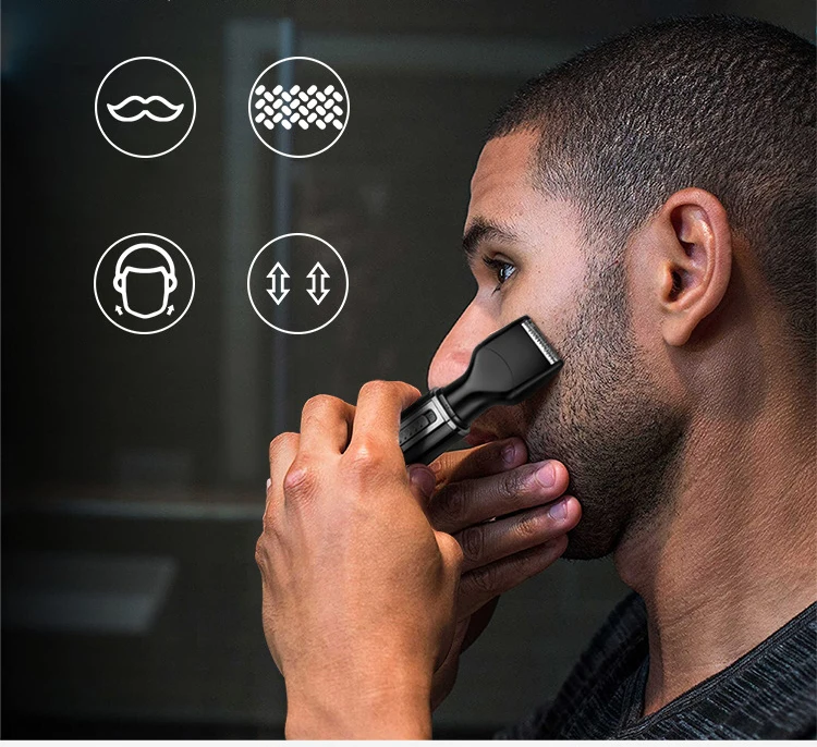 kemei KM-6630 Tondeuse électrique Rechargeable multifonction tout-en-un pour hommes, Kit de toilettage, pour barbe, sourcils, nez et oreilles kemei KM-6630 Tondeuse électrique Rechargeable multifonction tout-en-un pour hommes, Kit de toilettage, pour barbe, sourcils, nez et oreilles - - Boutique Algérie