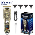 EllMEI-Tondeuses à cheveux sans fil professionnelles pour hommes, coupe de cheveux, toilettage, tondeuse à barbe aste, KM-077