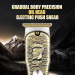 EllMEI-Tondeuses à cheveux sans fil professionnelles pour hommes, coupe de cheveux, toilettage, tondeuse à barbe aste, KM-077
