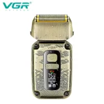 VGR V-337 rasoir à barbe electrique électrique Portatif Machine à raser Étanche Rechargeable Métal avec afficheur