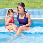 Piscine familiale Gonflable Intex 57190NP Swim Center, 229 x 218 x 76 cm 590 litres Blanc Bleu – Image 3