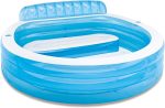 Piscine familiale Gonflable Intex 57190NP Swim Center, 229 x 218 x 76 cm 590 litres Blanc Bleu – Image 4