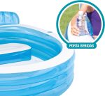 Piscine familiale Gonflable Intex 57190NP Swim Center, 229 x 218 x 76 cm 590 litres Blanc Bleu – Image 7