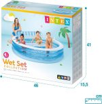 Piscine familiale Gonflable Intex 57190NP Swim Center, 229 x 218 x 76 cm 590 litres Blanc Bleu – Image 10