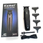 Kemei 1579 PRO-Tondeuse à cheveux sans fil, 0mm, pour coiffeur, tondeuse de finition, haute performance, profil bas