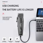 Kemei KM-1856 Électrique Rechargeable Meilleur Tondeuse À Cheveux Professionnel Sans Fil Barbier Tondeuse À Cheveux Tondeuse