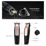 Tondeuse professionelle à cheveux électrique rechargeable kemei Km 3202 - Noir/ Gold – Image 4