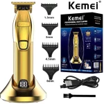 Kemei i32S-Tondeuse à cheveux électrique aste professionnelle pour hommes doré gold