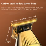 Kemei i32S-Tondeuse à cheveux électrique aste professionnelle pour hommes doré gold