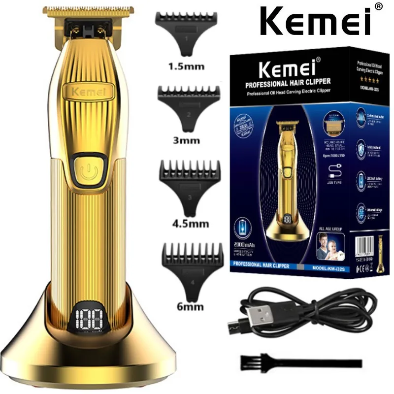 Kemei i32S-Tondeuse à cheveux électrique aste professionnelle pour hommes doré gold Kemei i32S-Tondeuse à cheveux électrique aste professionnelle pour hommes doré gold - - Boutique Algérie