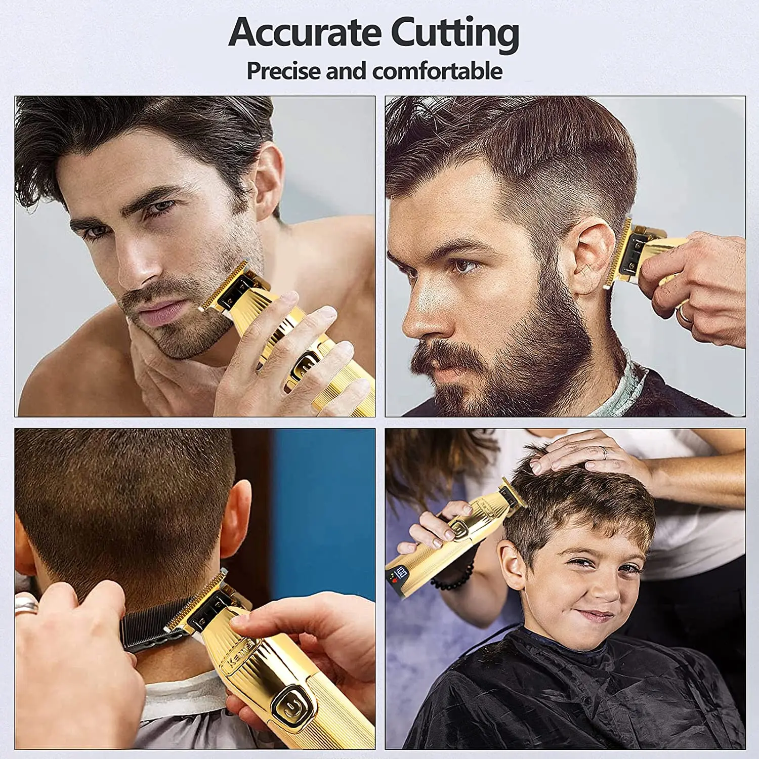 Kemei i32S-Tondeuse à cheveux électrique aste professionnelle pour hommes doré gold Kemei i32S-Tondeuse à cheveux électrique aste professionnelle pour hommes doré gold - - Boutique Algérie