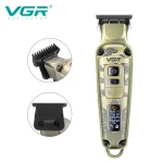 Vgaz901-Tondeuse à cheveux portable aste pour hommes, soins personnels réglables professionnels, tondeuse de barbier pour salon, USB LCD, VgazV901