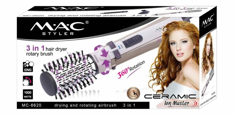 Brosse Rotative 3 En 1 mac mc-6620 - Gris