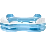 Chaise longue gonflable pour piscine Intex Blue & White Swim Centre 229 x 229 x 66 cm