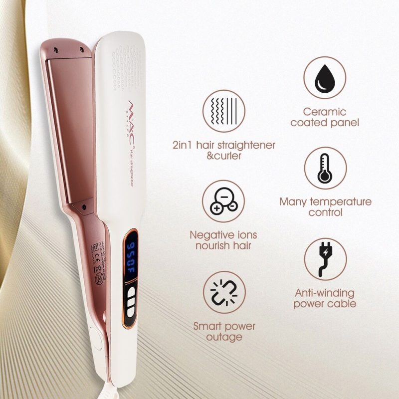 Fer à lisser professionnel MAC Styler MC3073 Contrôle numérique LCD Chauffage MCH