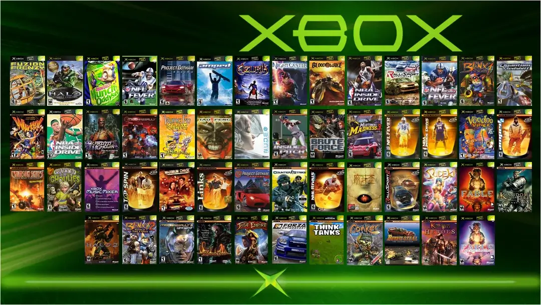 Jeux CD et DVD gravés pour Xbox classique, première génération, Liste complète disponible