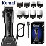 Kemei KM-5082 Tondeuse À Cheveux USB Base De Charge Affichage Numérique Tondeuse À Cheveux Rechargeable