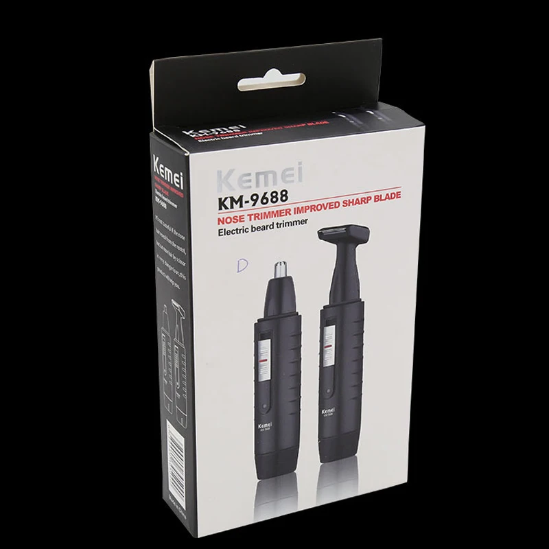 Kit Tondeuse À Cheveux Rasoir Barbe Et Nez Unisex /Km 9688